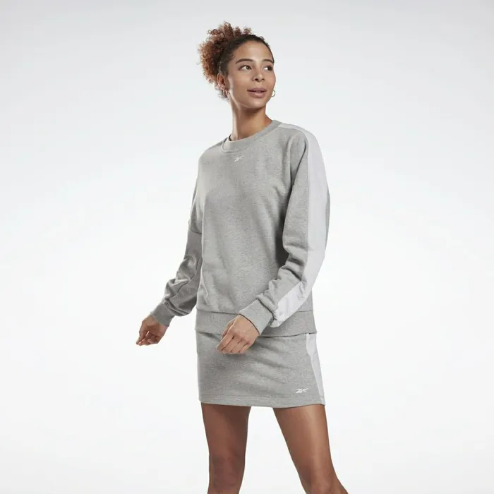 Loungewear Womens Reebok MYT Crew Sweatshirt Medium Grey Heather