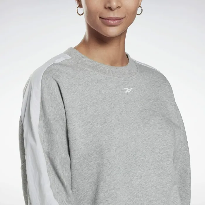 Loungewear Womens Reebok MYT Crew Sweatshirt Medium Grey Heather