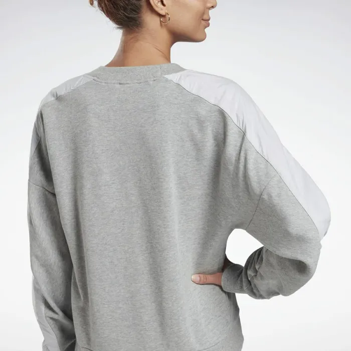 Loungewear Womens Reebok MYT Crew Sweatshirt Medium Grey Heather