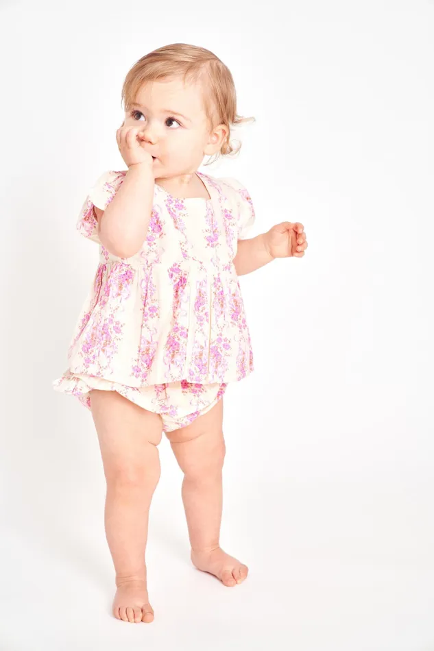 LoveShackFancy Baby Kids Baby Remailia Top FRENCH LILAC