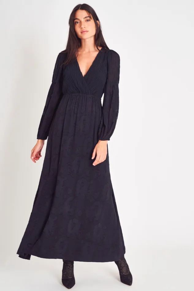 LoveShackFancy Dresses Womens Lexia Maxi Dress BLACK