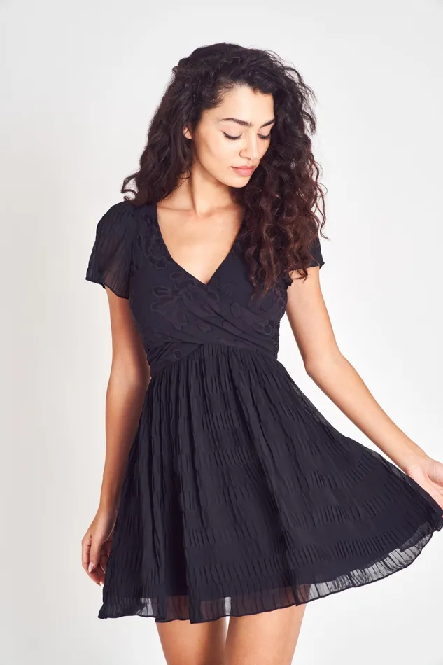 LoveShackFancy Dresses Womens Patrona Mini Dress BLACK