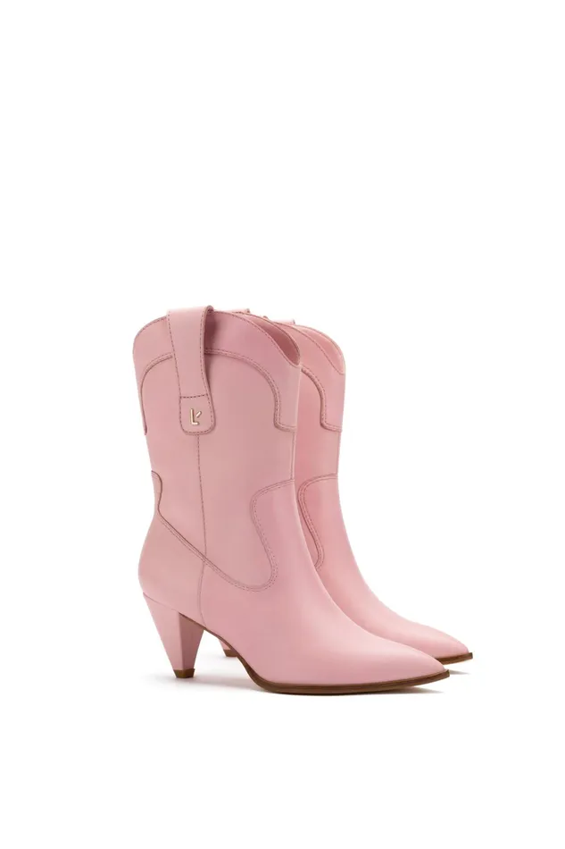 LoveShackFancy Shoes Womens LoveShackFancy X Larroude Thelma Boot BALLERINA PINK LoveShackFancy Shoes Womens LoveShackFancy X Larroude Thelma Boot BALLERINA PINK