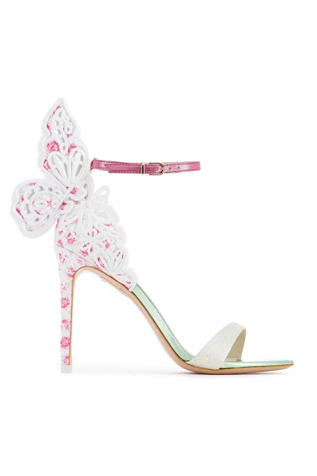 LoveShackFancy Shoes Womens LoveShackFancy X Sophia Webster Chiara Sandal Broderie ANTIQUE ROSEBUD LoveShackFancy Shoes Womens LoveShackFancy X Sophia Webster Chiara Sandal Broderie ANTIQUE ROSEBUD