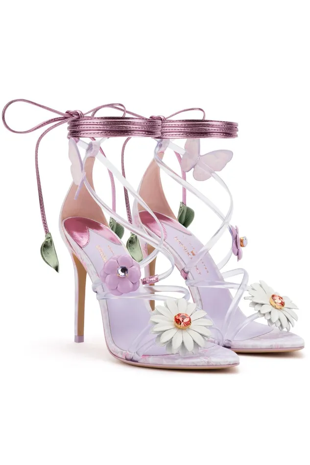 LoveShackFancy Shoes Womens LoveShackFancy X Sophia Webster Wildflower Sandal LILAC CRUSH LoveShackFancy Shoes Womens LoveShackFancy X Sophia Webster Wildflower Sandal LILAC CRUSH