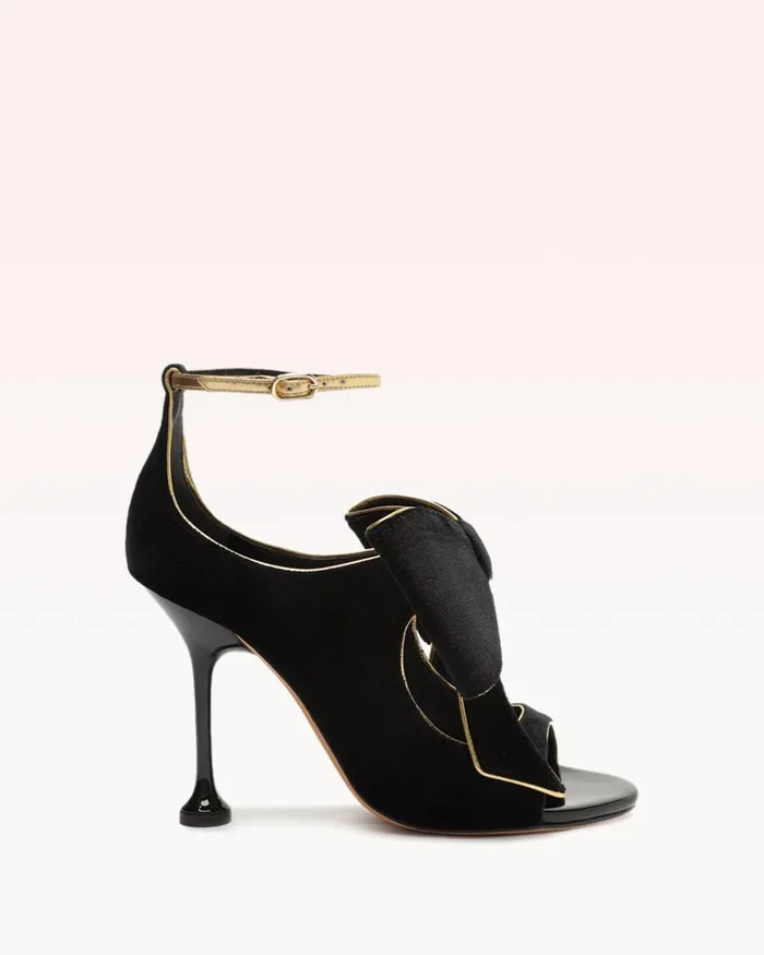 Lupita 100 Velvet Black Black Women Alexandre Birman Sandals