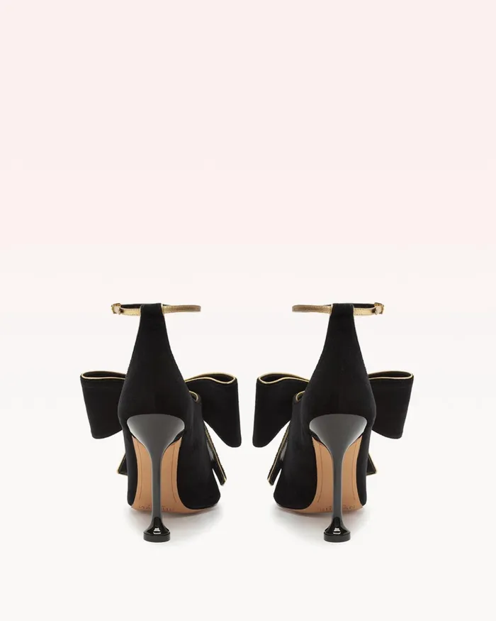 Lupita 100 Velvet Black Black Women Alexandre Birman Sandals