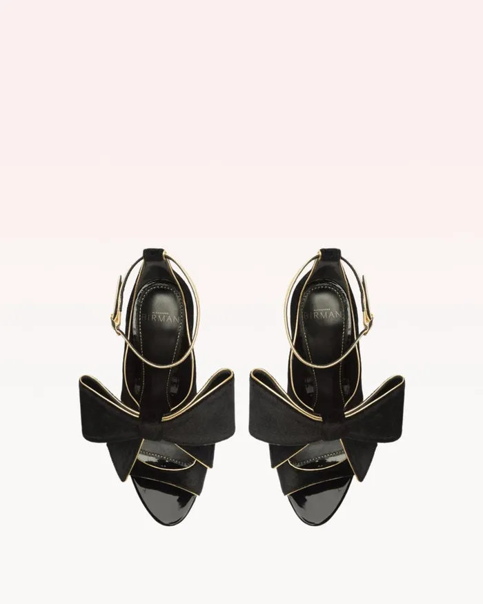 Lupita 100 Velvet Black Black Women Alexandre Birman Sandals