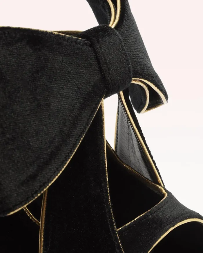Lupita 100 Velvet Black Black Women Alexandre Birman Sandals