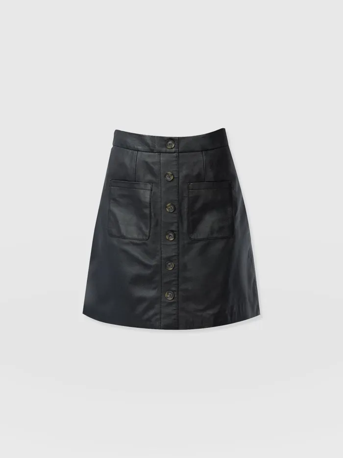 Luther Suede Mini 8211 Black Black Women Saint And Sofia Skirts