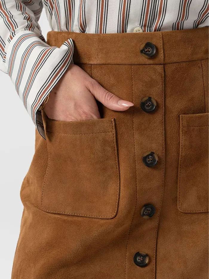 Luther Suede Mini 8211 Camel Camel Women Saint And Sofia Skirts