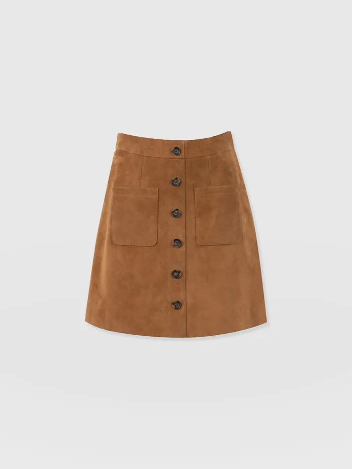 Luther Suede Mini 8211 Camel Camel Women Saint And Sofia Skirts