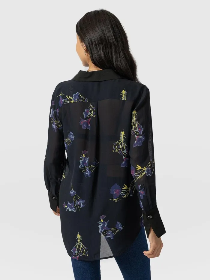 Madison Shirt 8211 Blue Lily Gardens Blue Lily Gardens Women Saint And Sofia Blouses and Shirts