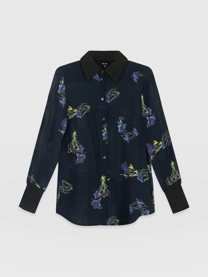 Madison Shirt 8211 Blue Lily Gardens Blue Lily Gardens Women Saint And Sofia Blouses and Shirts