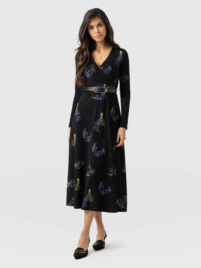 Maggie Wrap Midi Dress 8211 Blue Lily Gardens Blue Lily Gardens Women Saint And Sofia Dresses Maggie Wrap Midi Dress 8211 Blue Lily Gardens Blue Lily Gardens Women Saint And Sofia Dresses