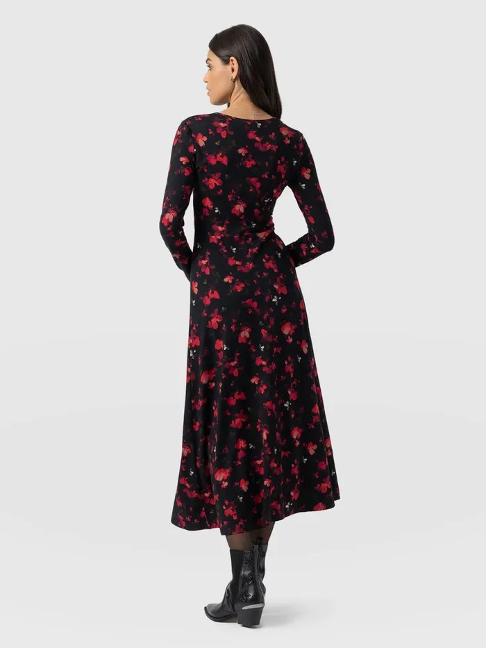 Maggie Wrap Midi Dress 8211 Pink Aurora Pink Aurora Women Saint And Sofia Dresses
