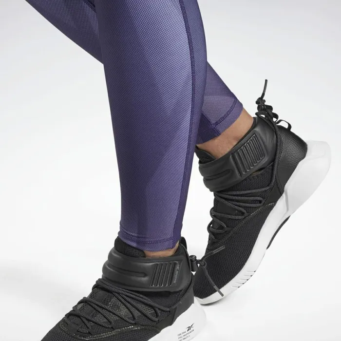 Matching Sets Womens Reebok Lux Bold HighRise Vector Block Tights Dark Orchid