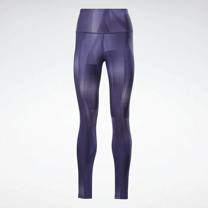 Matching Sets Womens Reebok Lux Bold HighRise Vector Block Tights Dark Orchid