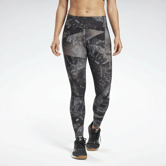 Matching Sets Womens Reebok Lux Perform Tights Black
