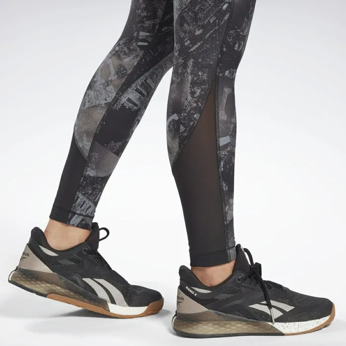 Matching Sets Womens Reebok Lux Perform Tights Black