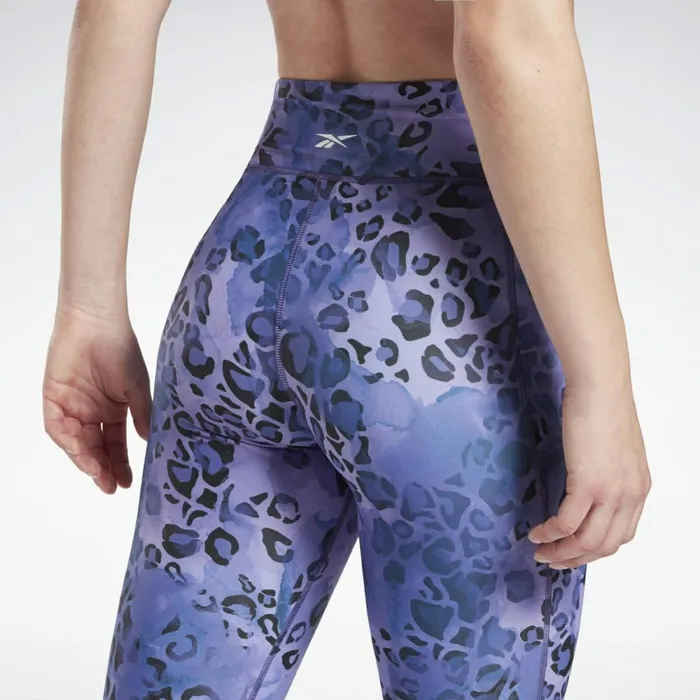 Matching Sets Womens Reebok Modern Safari Lux Bold Leggings Vector Navy Hyper Purple