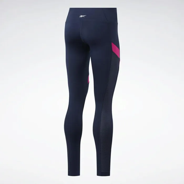 Matching Sets Womens Reebok Workout Ready Mesh Leggings Vector Navy