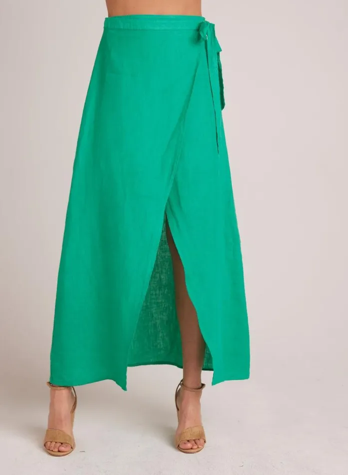 Maxi Wrap Skirt 8211 Tropical Green Women Bella Dahl Skirts Maxi Wrap Skirt 8211 Tropical Green Women Bella Dahl Skirts