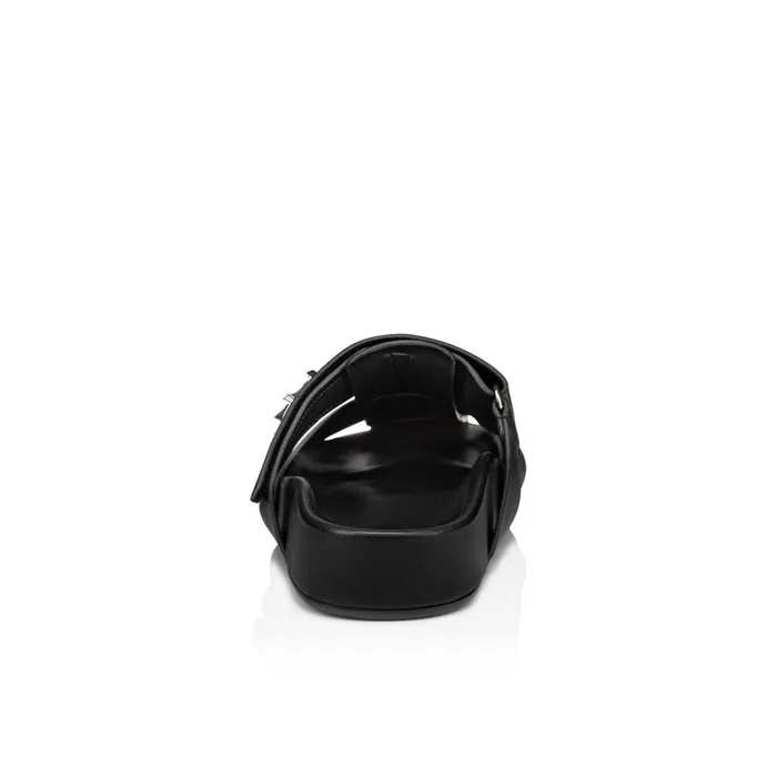 Men Abubizz Mules 8211 Calf Leather 8211 Black Black Christian Louboutin Sandals and Espadrilles