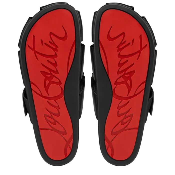 Men Abubizz Mules 8211 Calf Leather 8211 Black Black Christian Louboutin Sandals and Espadrilles