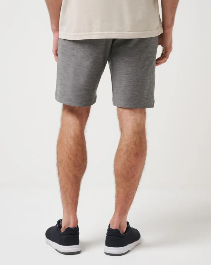 Men ADIRONDACK SHORT 9IN Heather Black TravisMathew Shorts