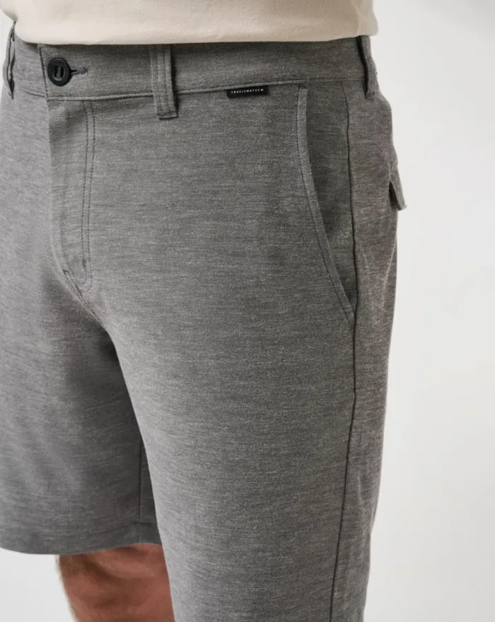 Men ADIRONDACK SHORT 9IN Heather Black TravisMathew Shorts
