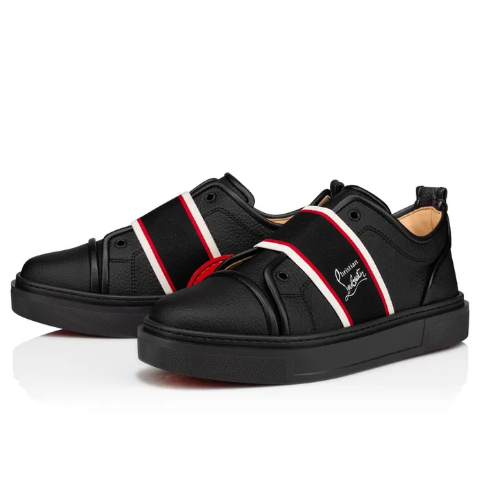 Men Adolescenza Sneakers 8211 Recycled Polyester And Biobased Materials 8211 Black Black Christian Louboutin Low Top Sneakers Men Adolescenza Sneakers 8211 Recycled Polyester And Biobased Materials 8211 Black Black Christian Louboutin Low Top Sneakers