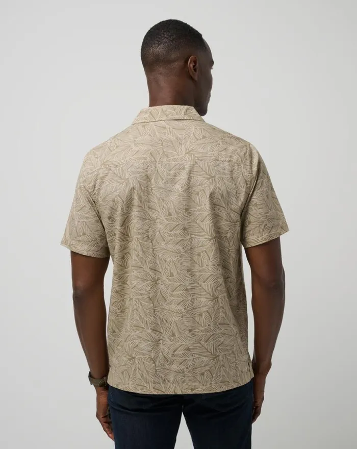 Men AFTERNOON SUN BUTTONUP Oxford Tan TravisMathew ButtonUps