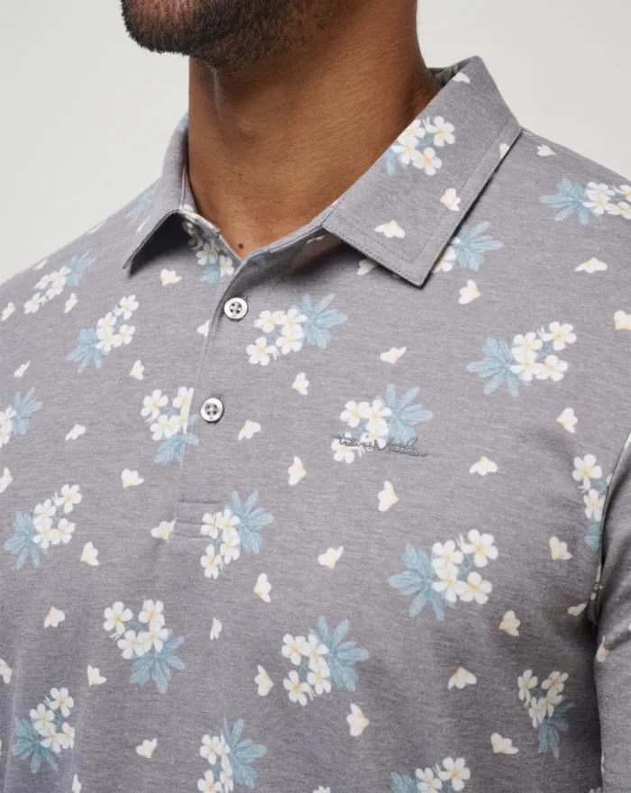 Men ARBOR WAVE POLO Heather Black TravisMathew Polos