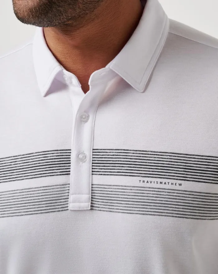 Men ARIZONA DIAMONDBACKS TOP RECRUIT POLO White TravisMathew Polos
