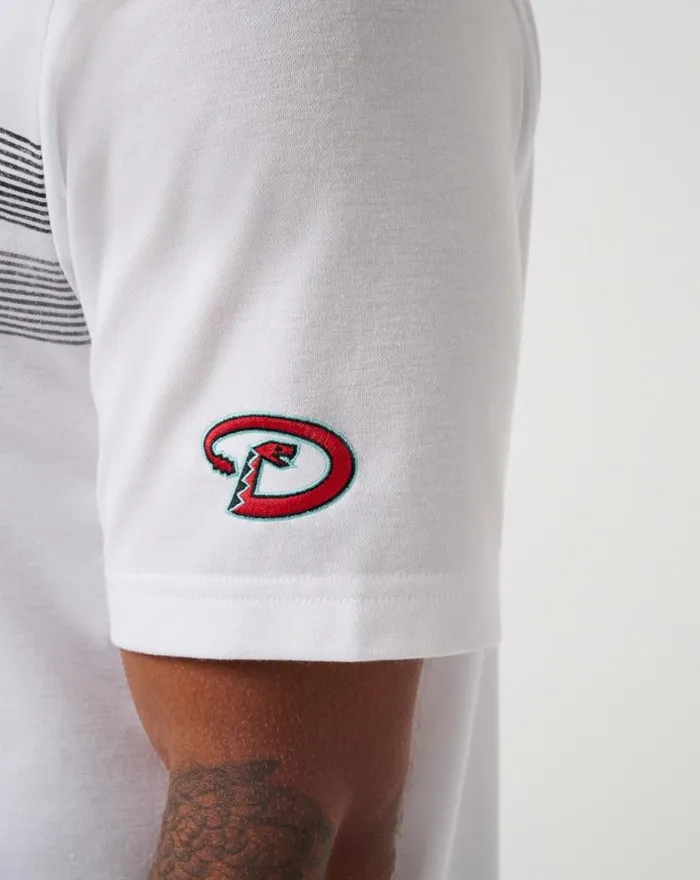 Men ARIZONA DIAMONDBACKS TOP RECRUIT POLO White TravisMathew Polos