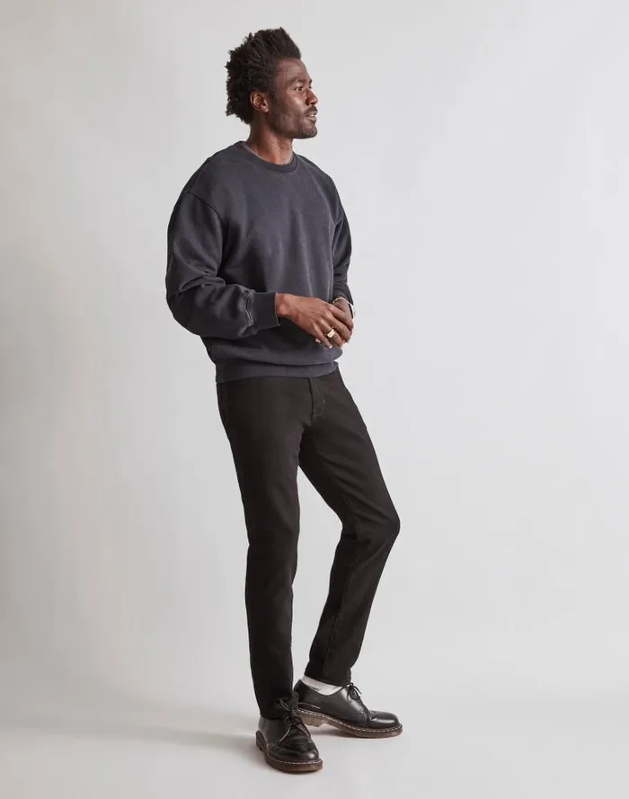 Men Athletic Slim Jeans Black Madewell Jeans