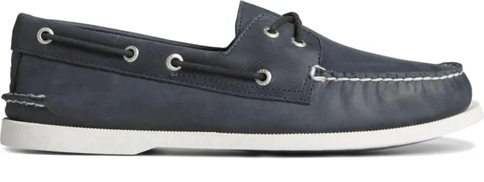 Men Authentic Original Cross Lace Boat Shoe Navy Sperry Boat Shoes