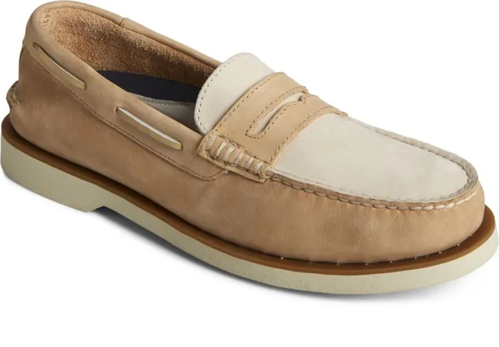 Men Authentic Original Double Sole Penny Loafer Tan Sperry Boat Shoes Men Authentic Original Double Sole Penny Loafer Tan Sperry Boat Shoes