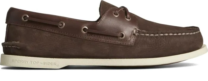 Men Authentic Original Nubuck Boat Shoe Brown Sperry Boat Shoes