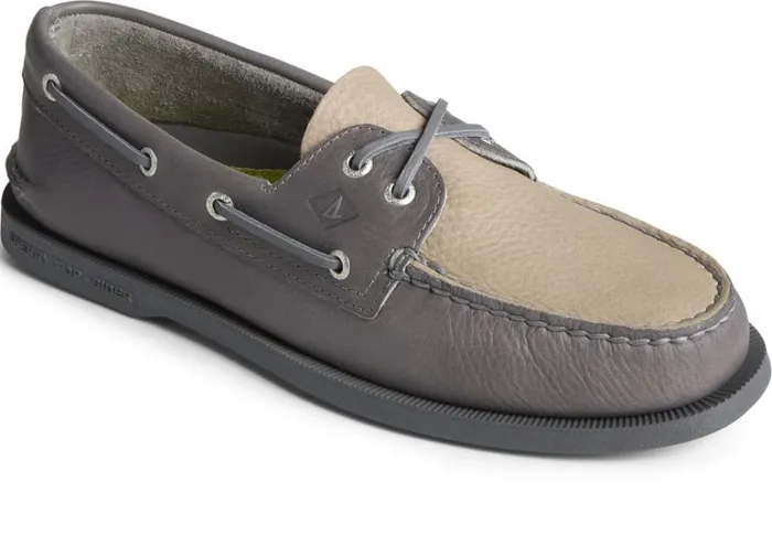 Men Authentic Original Tumbled Boat Shoe Grey Sperry Boat Shoes Men Authentic Original Tumbled Boat Shoe Grey Sperry Boat Shoes