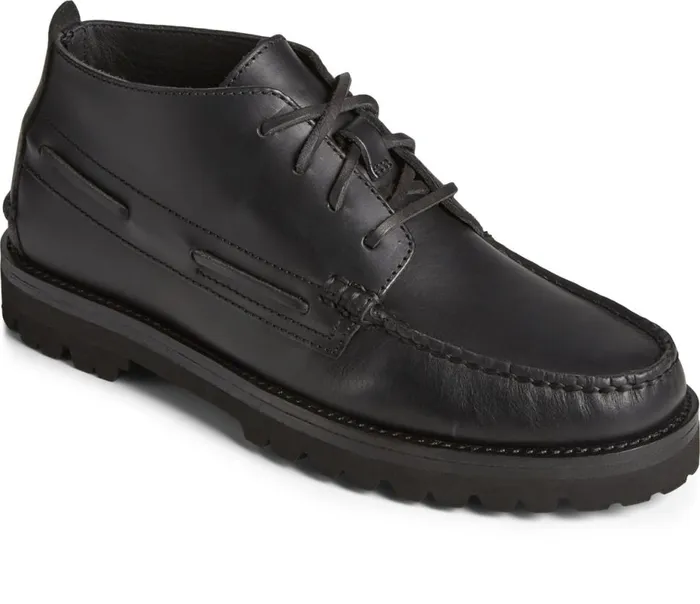 Men Authentic Original Vibram Suede Chukka Black Sperry Boat Shoes Men Authentic Original Vibram Suede Chukka Black Sperry Boat Shoes