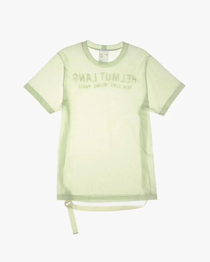 Men Aviator Tee Electric Green Helmut Lang TShirts