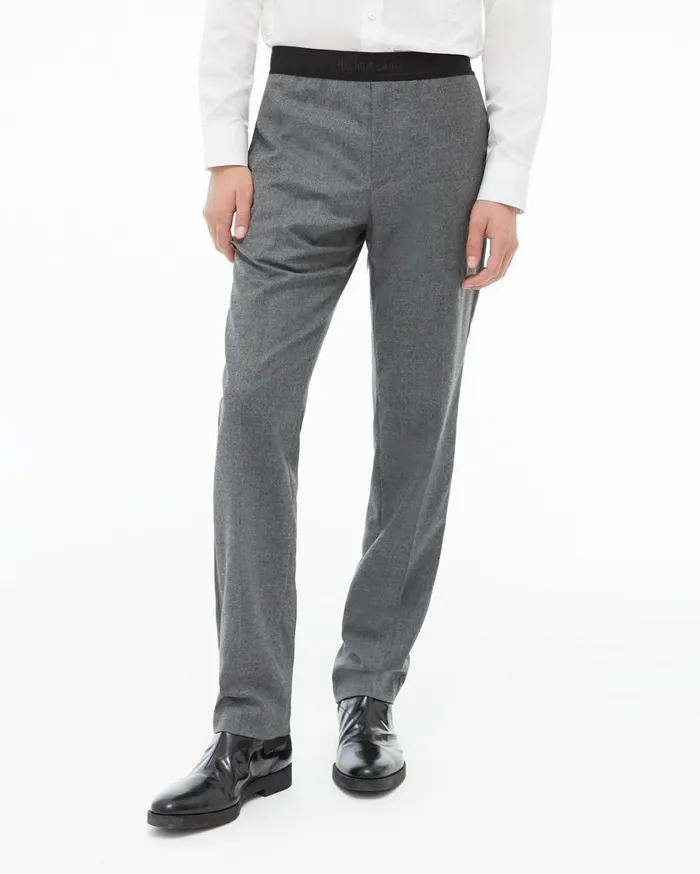 Men Band Pull On Pants Beuys Grey Helmut Lang Pants