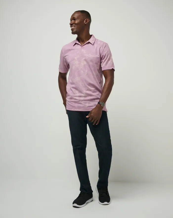 Men BARREL BREAK POLO Elderberry TravisMathew Polos