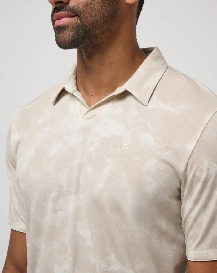 Men BARREL BREAK POLO Oxford Tan TravisMathew Polos