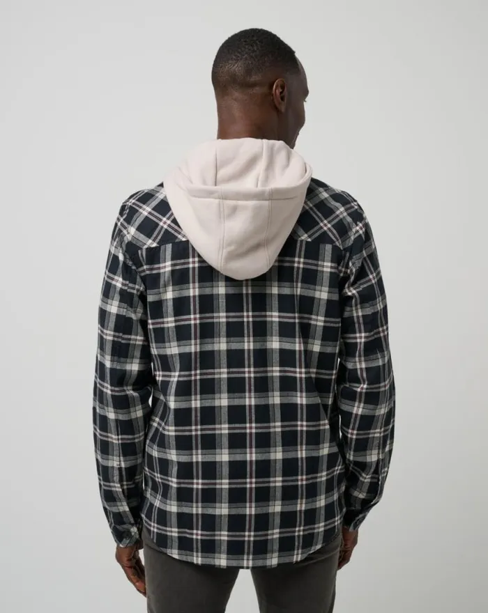Men BAUBLES BUTTONUP HOODIE Black TravisMathew ButtonUps