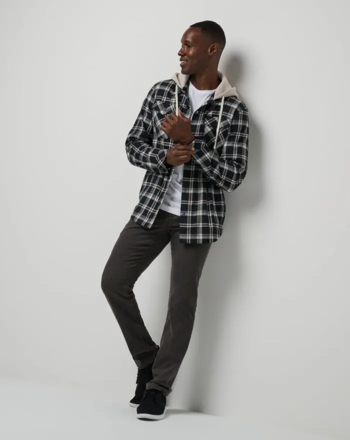 Men BAUBLES BUTTONUP HOODIE Black TravisMathew ButtonUps