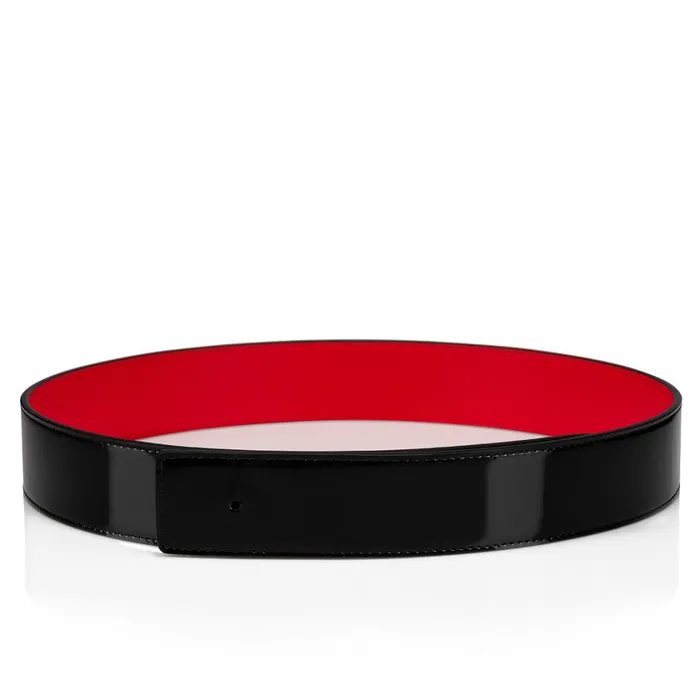 Men Belt Strap Belt Strap 8211 Patent Calf 8211 Black Black Christian Louboutin Belts Men Belt Strap Belt Strap 8211 Patent Calf 8211 Black Black Christian Louboutin Belts