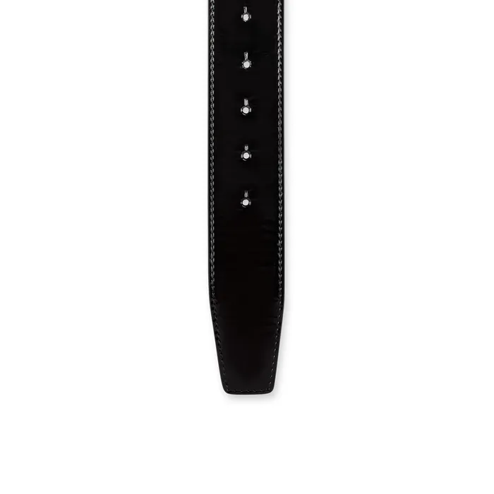 Men Belt Strap Belt Strap 8211 Patent Calf 8211 Black Black Christian Louboutin Belts